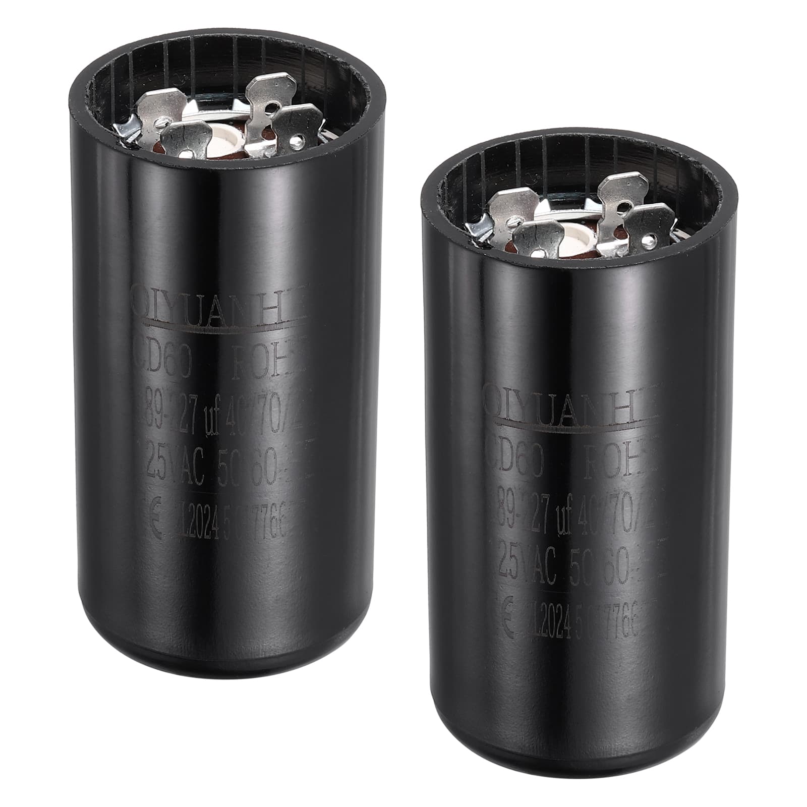 Unique Bargains - 2pcs CD60 Motor Run Capacitor, 189-227uF MFD AC125V, 50-60Hz, for Motor 36x70mm - Black price history on PriceWatchPro