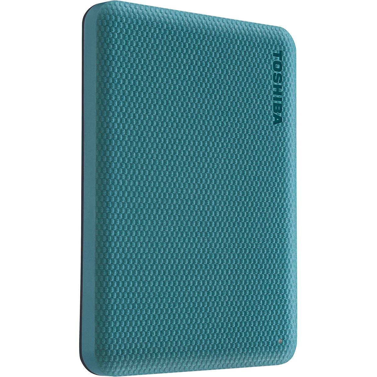 Alt View 4. Toshiba - Toshiba Canvio Advance 1TB USB 3.2 Gen 1 Portable Hard Drive, Green - Green.