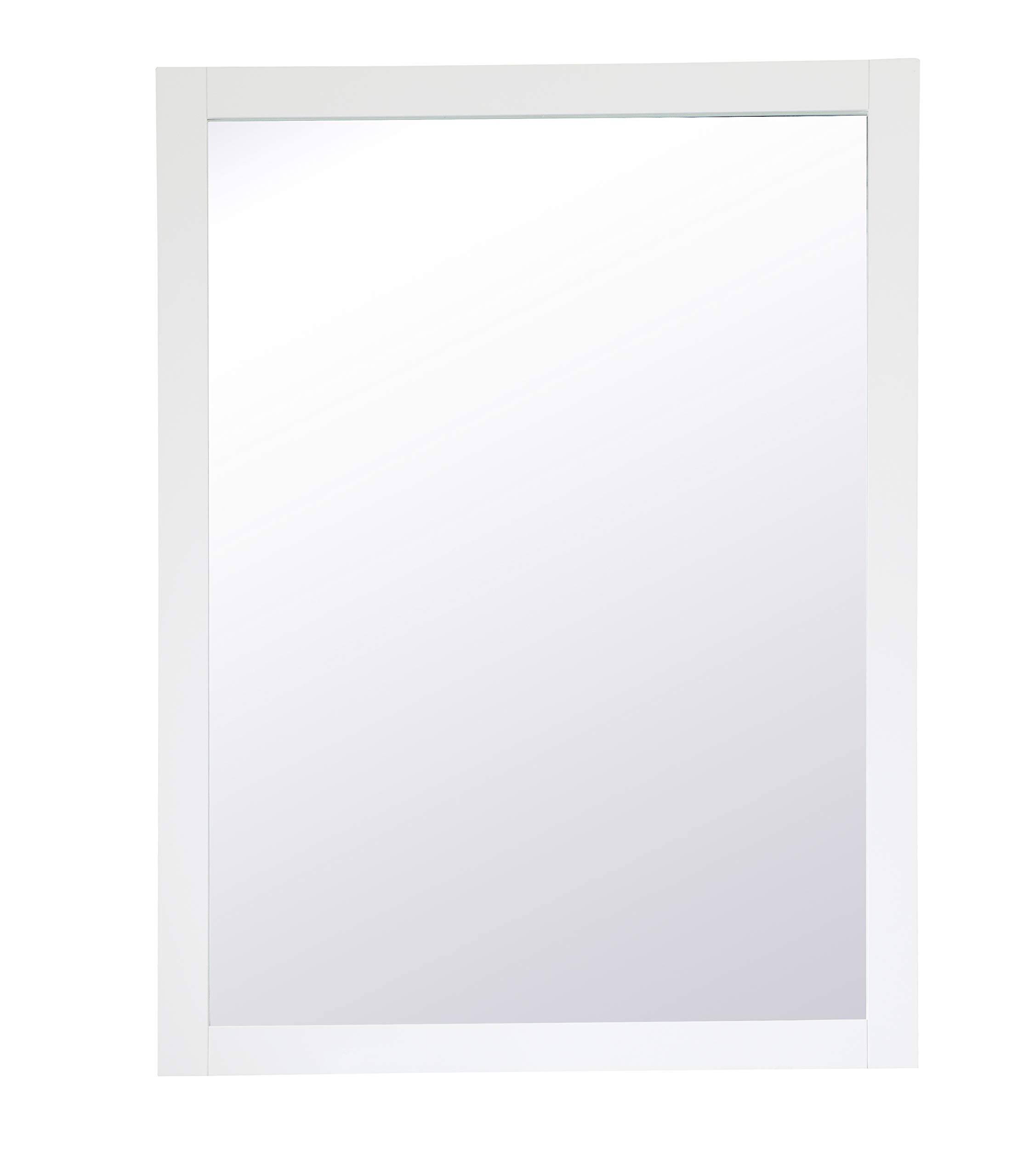 Alt View 2. Elegant Decor - Aqua rectangle vanity mirror 48 inch in White - White.