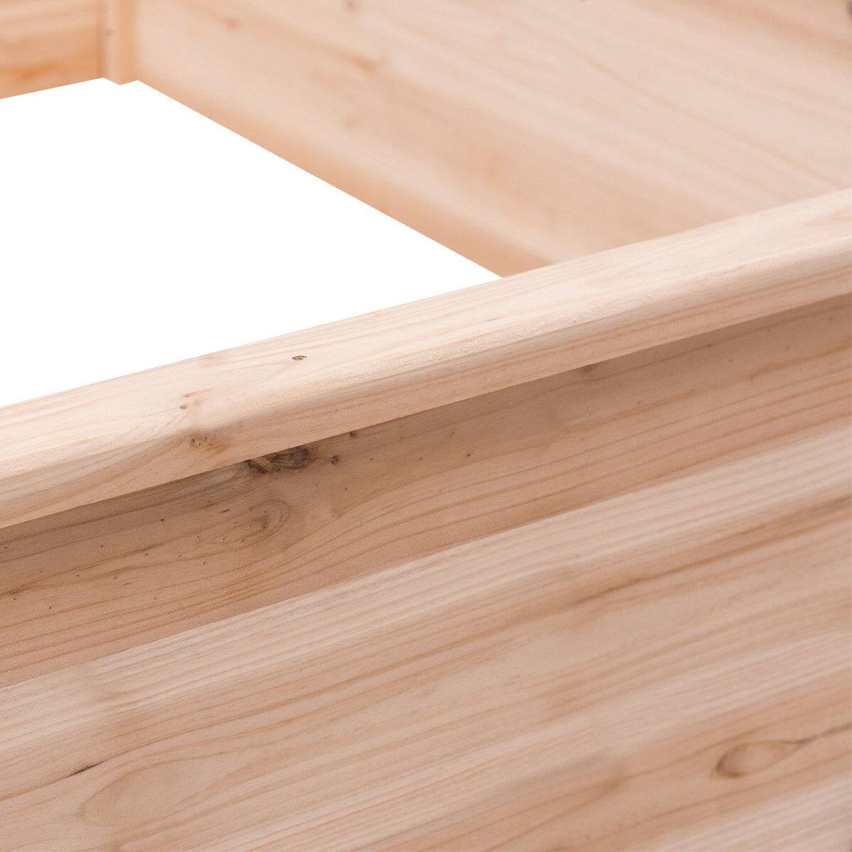 Alt View 6. Gymax - Gymax Wooden Garden Bed Vegetable Flower Raised Square Planter Kit Outdoor Garden - Natural.