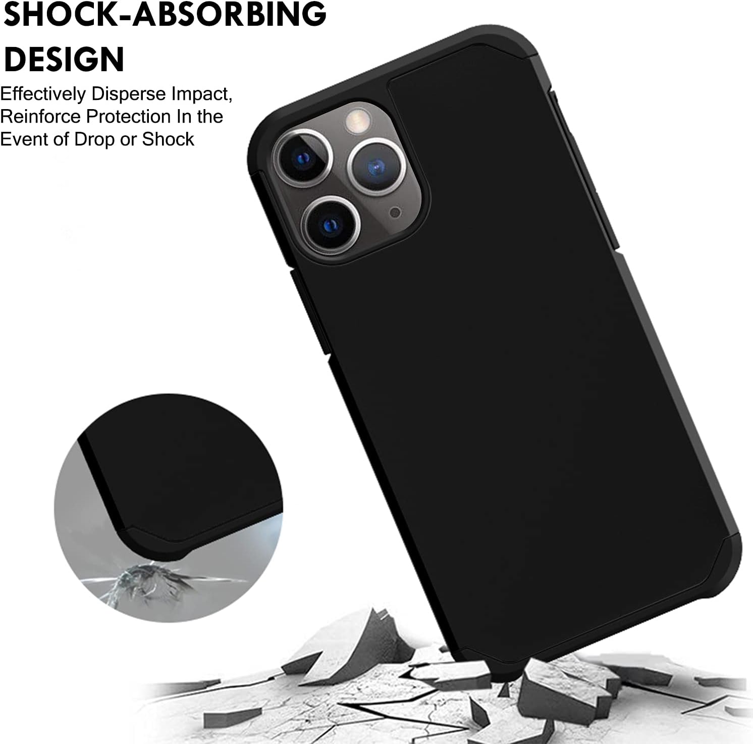SHOCK-ABSORBING DESIGN  
Effectively Disperse Impact, Reinforce Protection In the Event of Drop or Shock