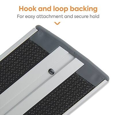 Hook and loop backing  
For easy attachment and secure hold