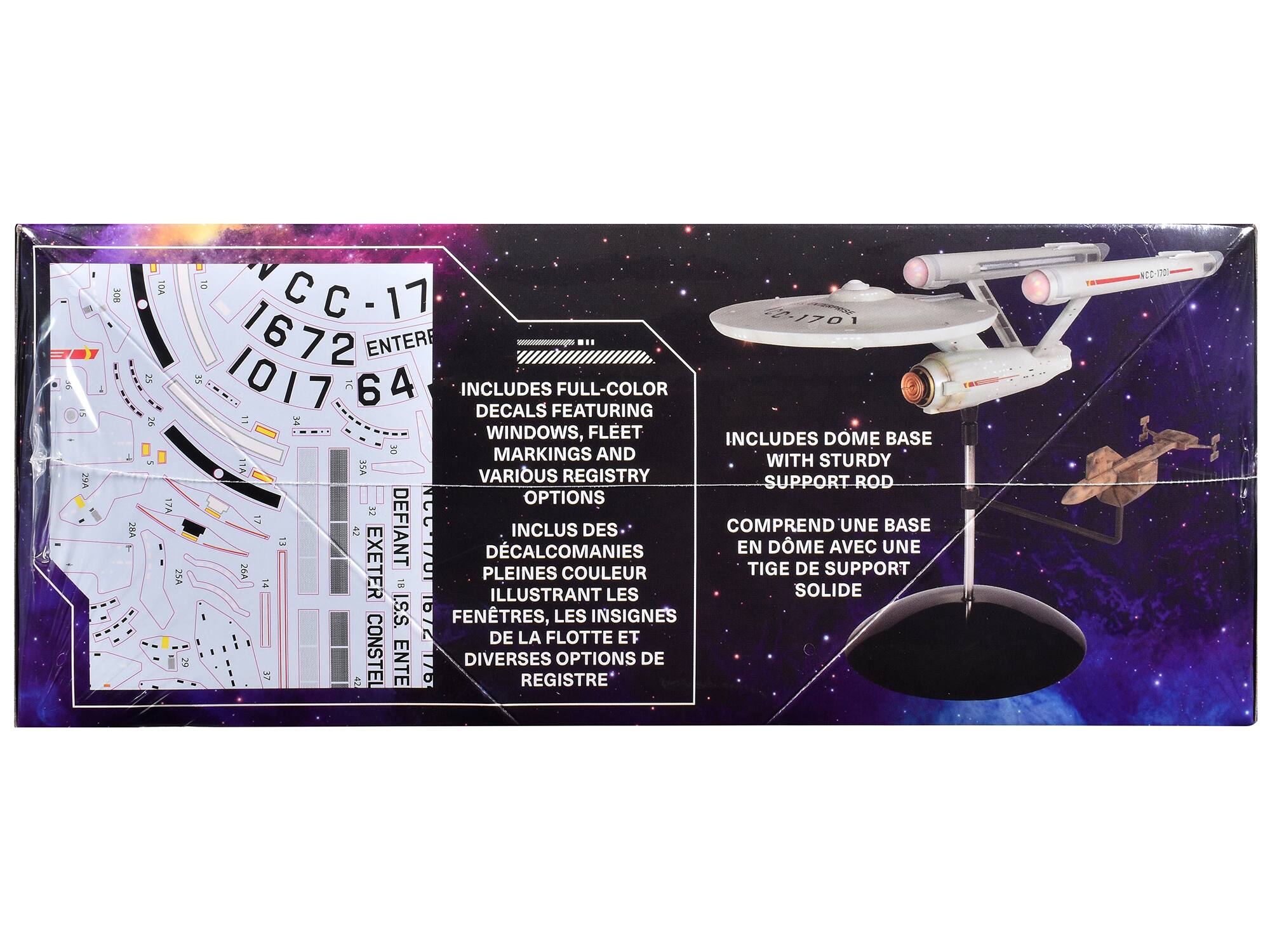 28A  
10A 26 17A 25A  
10 17 0-1701 1672 ENTER 35 1017 IC INCLUDES DECALS FEATURING FULL-COLOR WINDOWS, FLEET MARKINGS AND VARIOUS REGISTRY OPTIONS  
DEFIANT INCLUS DES DÉCALCOMANIES EN DÔME AVEC UNE TIGE SOLIDE DE SUPPORT ILLUSTRANT LES I.S.S. 2/91 FENTRES, LES INSIGNES DE LA FLOTTE ET DIVERSES OPTIONS DE REGISTRE  
MCC-370