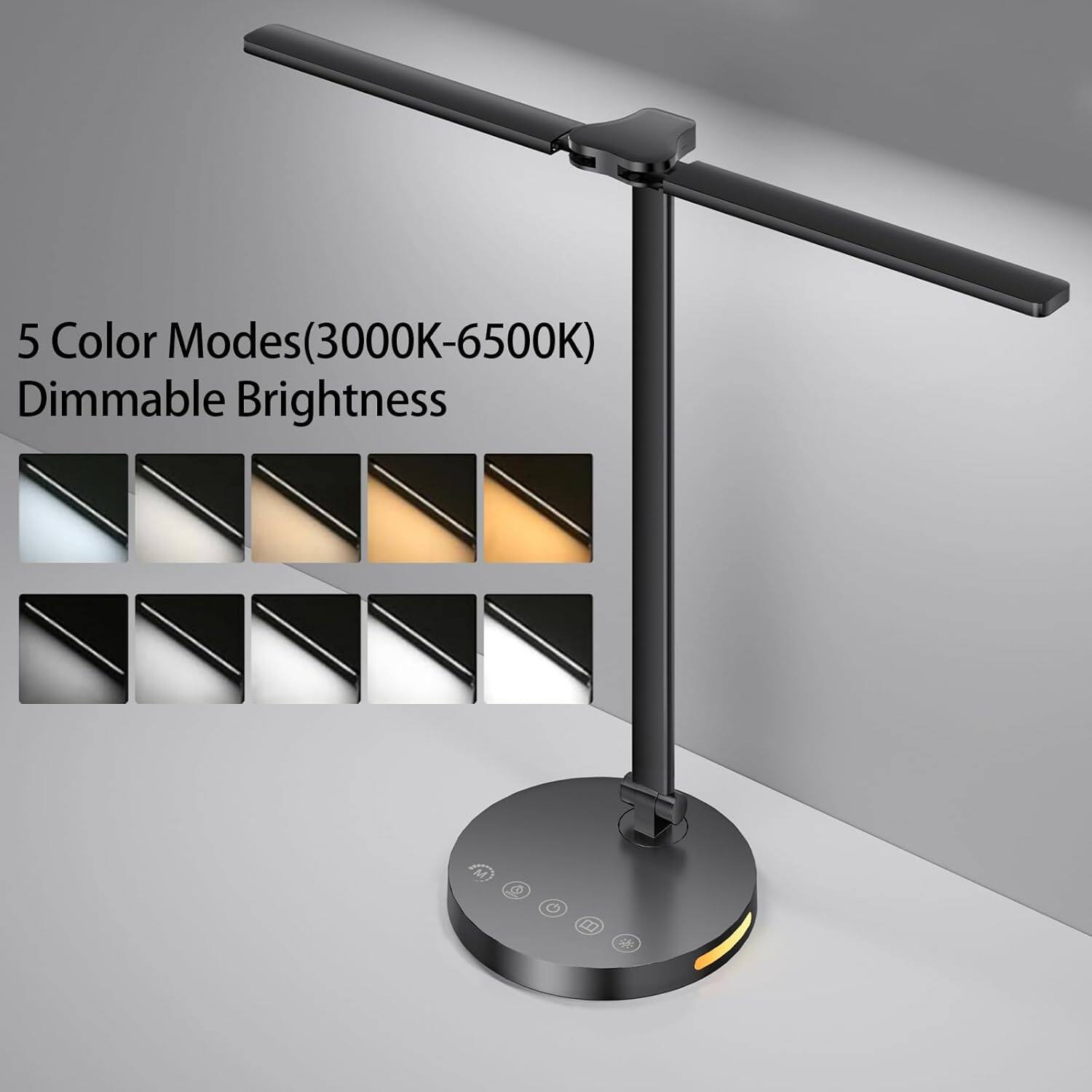 5 Color Modes (3000K-6500K)  
Dimmable Brightness