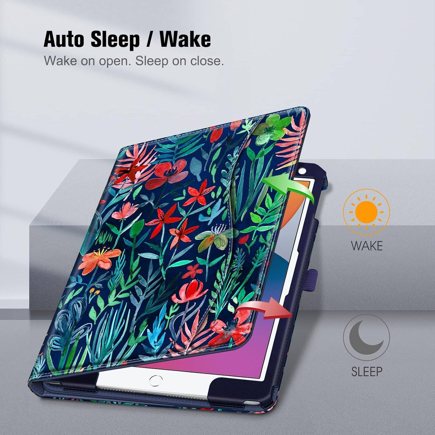 Auto Sleep / Wake  
Wake on open. Sleep on close.  

WAKE  
SLEEP
