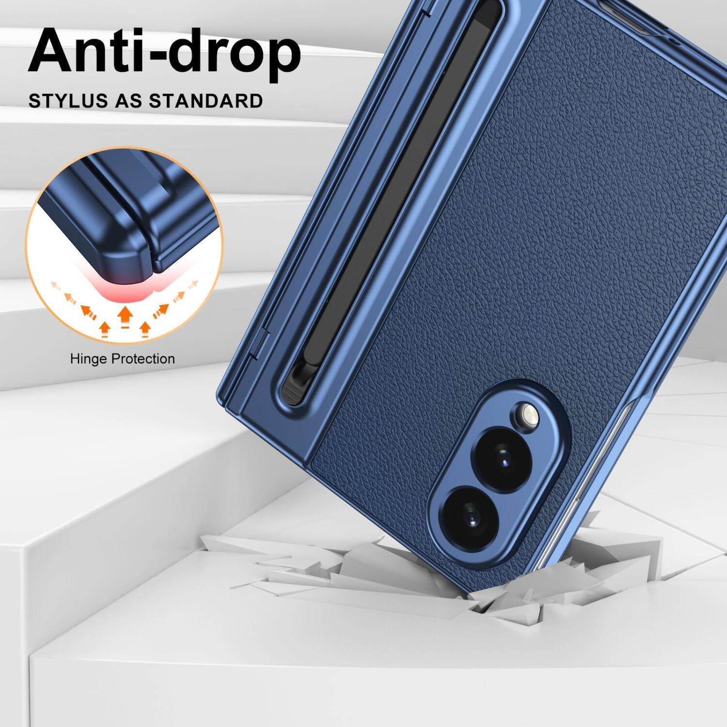 Anti-drop STYLUS AS STANDARD  
Hinge Protection