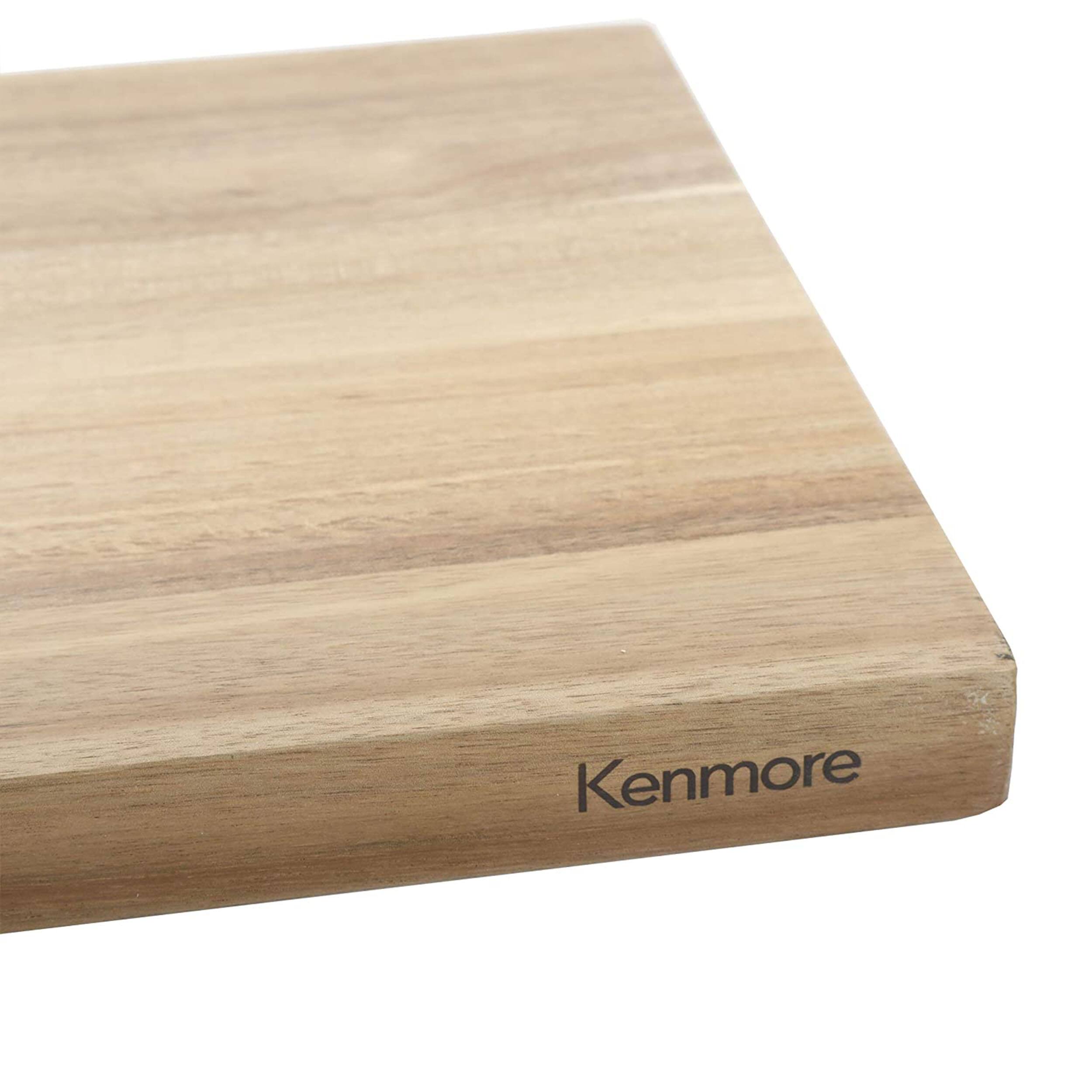 Alt View 2. Kenmore - Kenmore Archer 21 Inch Acacia Wood Cutting Board with Groove Handles - Brown.