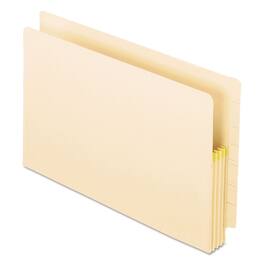 Tops Business Forms - Manila Drop Front Shelf File Pockets with Rip-Proof-Tape Gusset Top, 3.5" Expansion, Legal Size, Manila, 25/Box