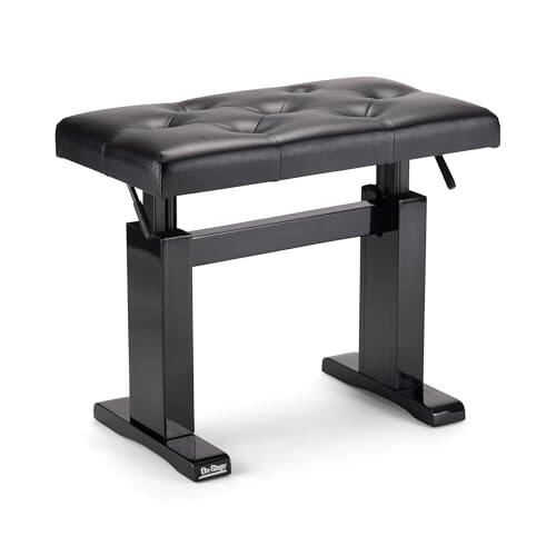 Alt View 9. On Stage Stands - On-Stage KB9503B Height-Adjustable Piano Bench (Acoustic Grand Pianos, Digital Keyboards, Synthesizers, Organs, - Black.