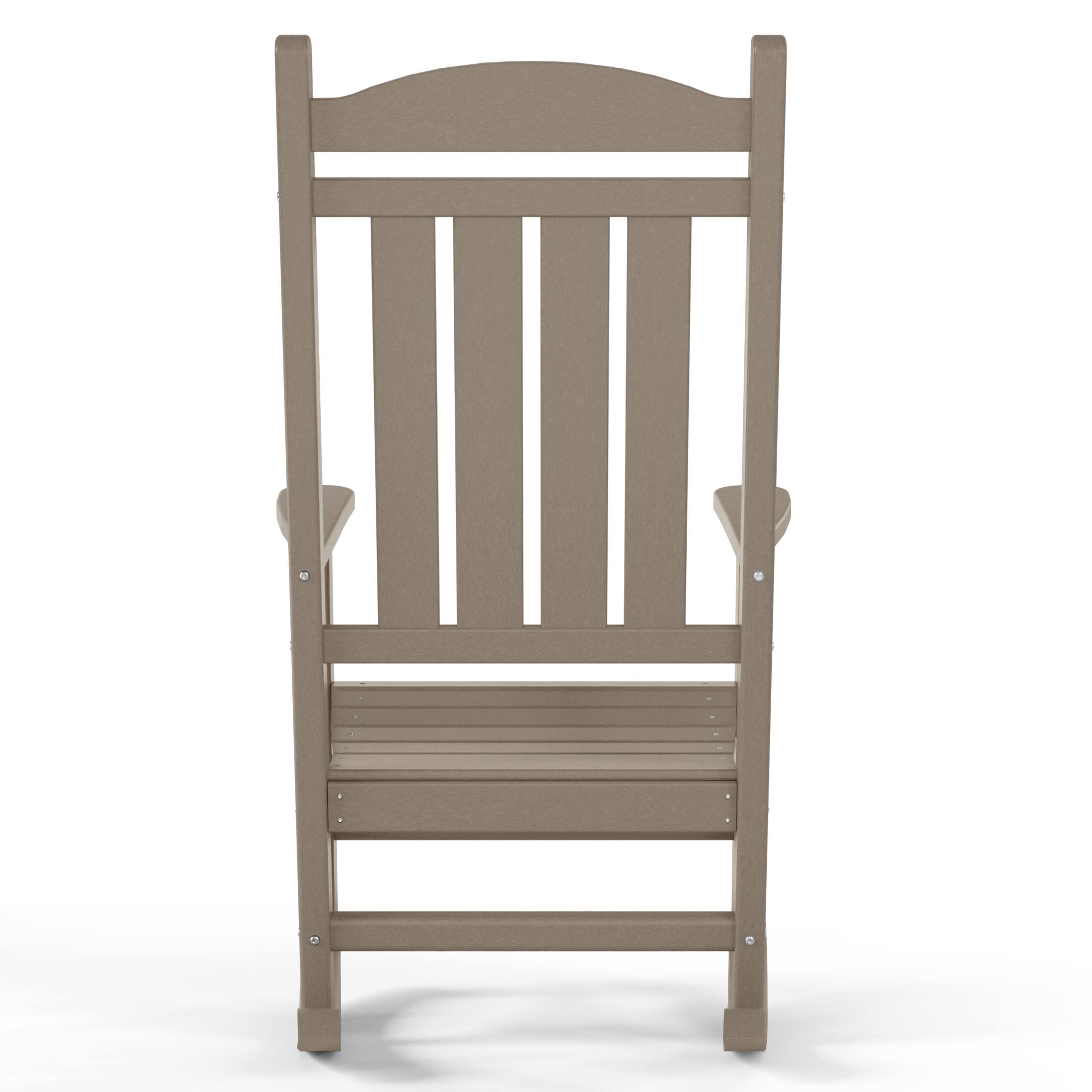 Alt View 1. WestinTrends - WestinTrends Malibu Outdoor / Patio rocking chair - Weathered Wood.