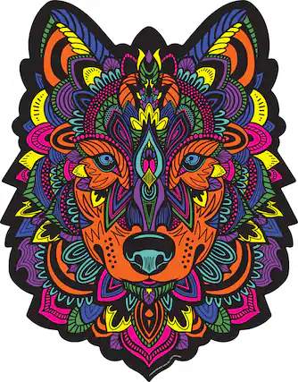 Front. TCG Toys - SHAPES PUZZLE- WOLF.