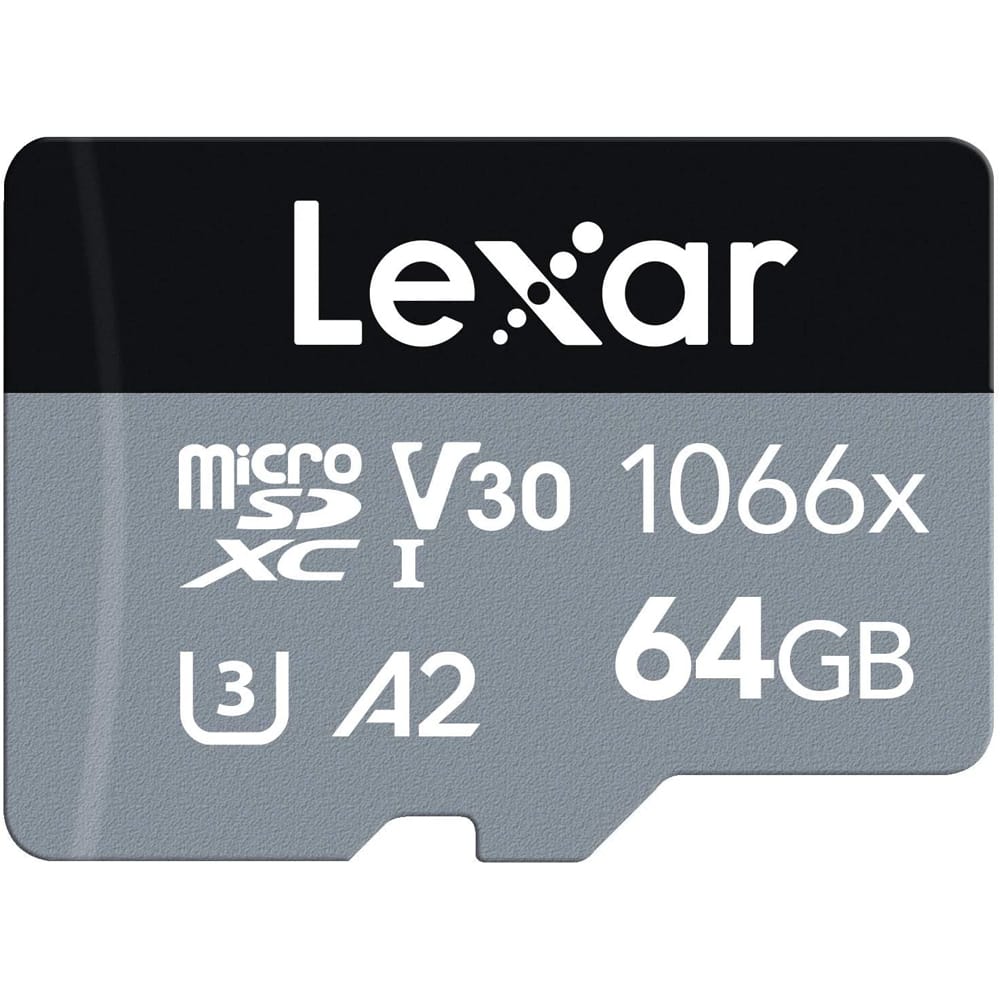ラズ Lexar Professional 64GB 1066x MicroSDXC Memory Card with Adapter