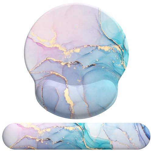 Cyan Pink Marble