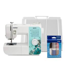 Brother - SM3701 37-Stitch Sewing Machine (Multicolor) Bundle with Hard Case
