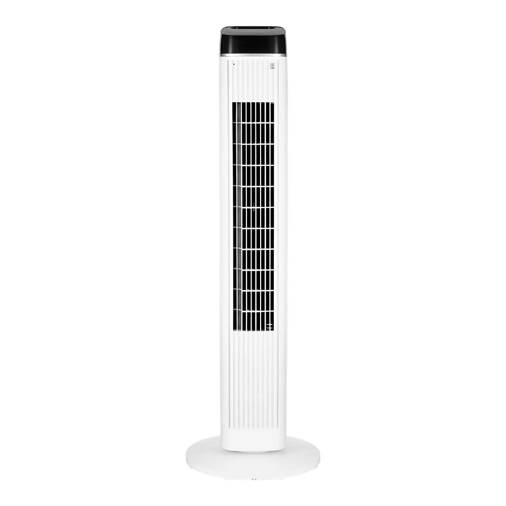Alt View 4. Loheer - Loheer Tower Fan 70 Degree Oscillating Floor Fan 3 Speeds Quiet Bladeless Standing Fan with Remote for Bedroom.