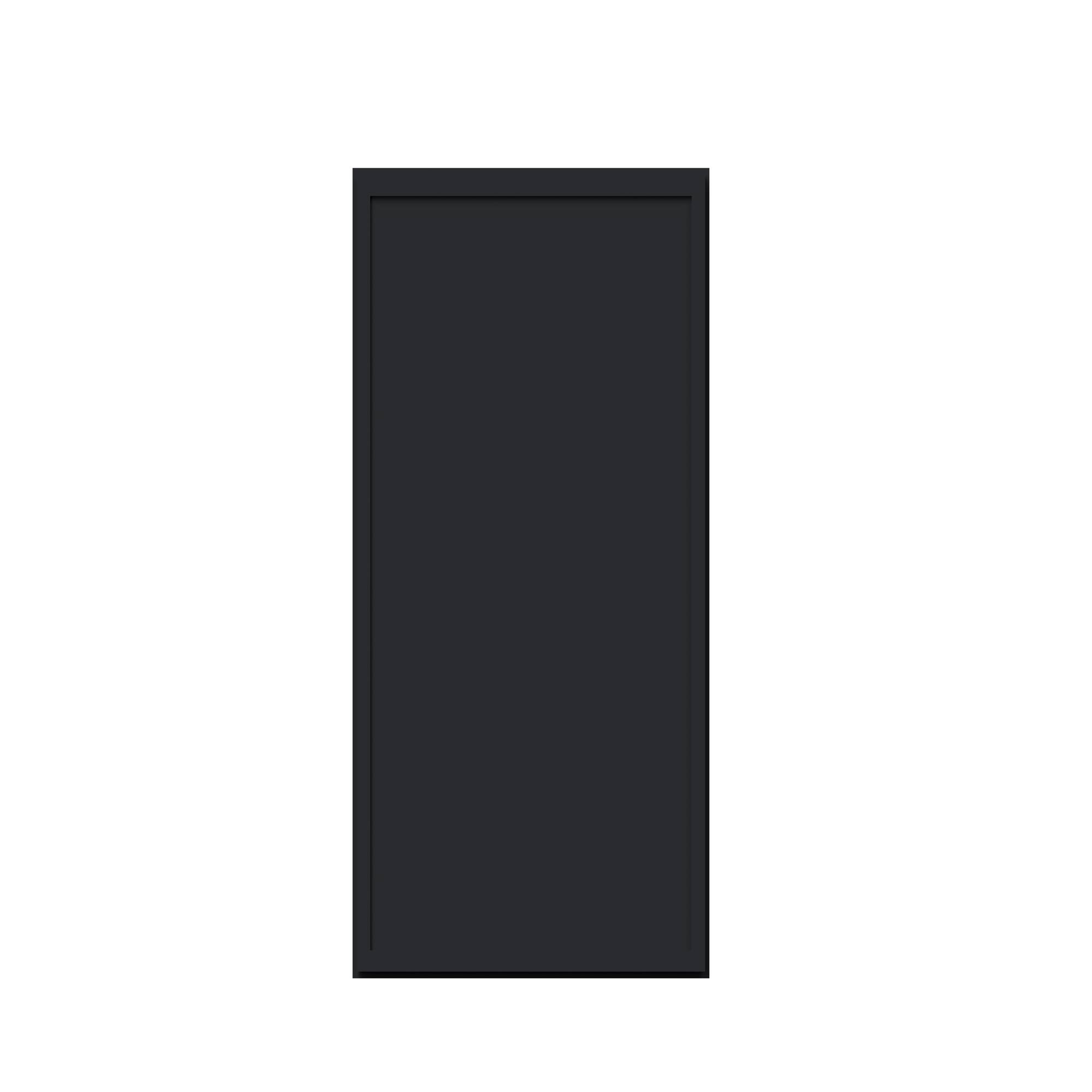 Alt View 1. Boyel Living - 21-in W x 30-in H x 12-in D Shaker RTA Kitchen Wall Cabinet with Soft-Close - Black.