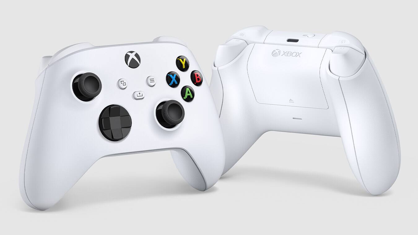 Alt View 2. Microsoft - Xbox Series X|S Wireless Controller QAS-00001 - White.