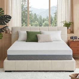 Vipbear - 10" King Size Reversible Gel Memory Foam Mattress, Plush 3‑Layer Foam Bed Mattress with Washable Cover, Fiberglass‑Free - Not provided