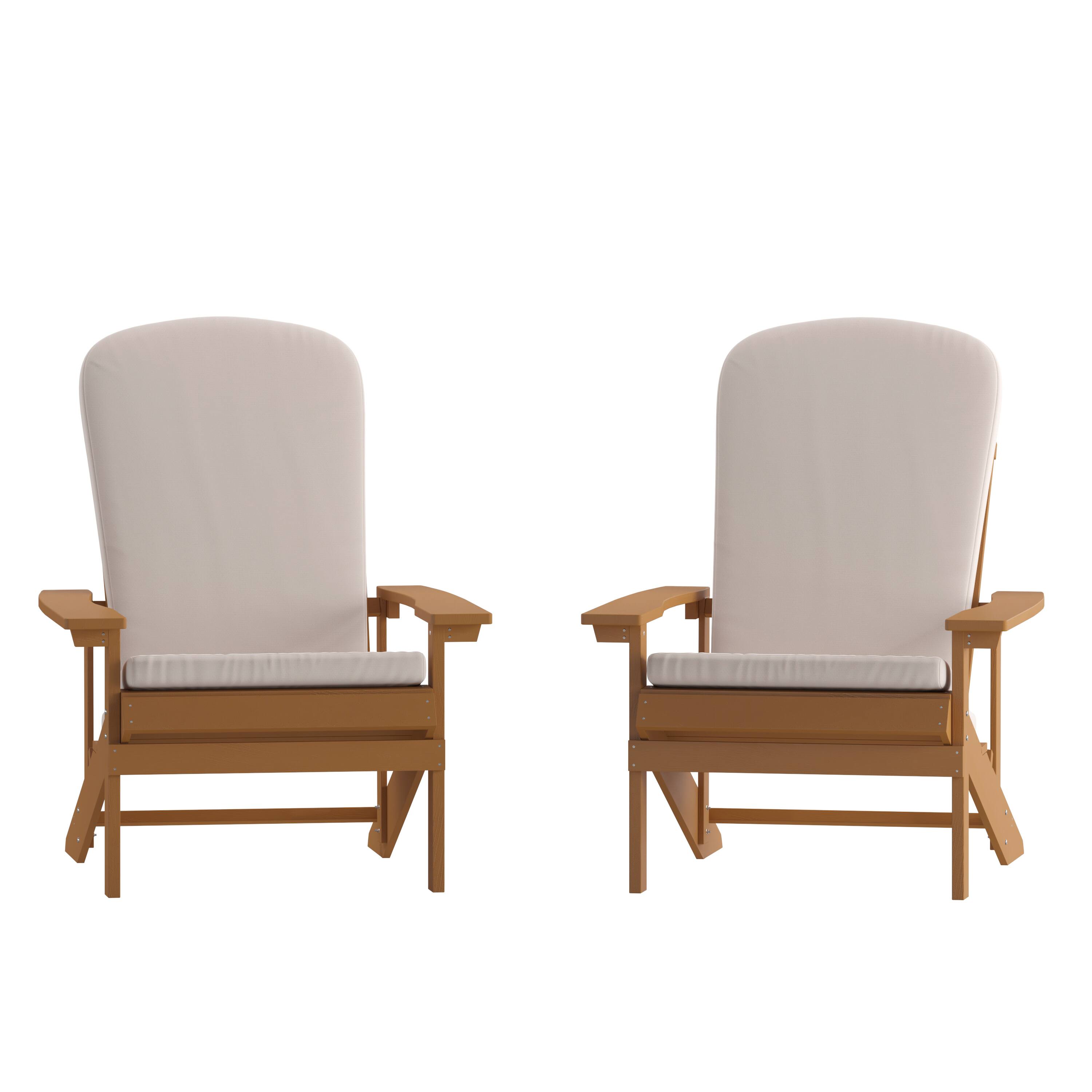Cream Cushions/Teak Frame