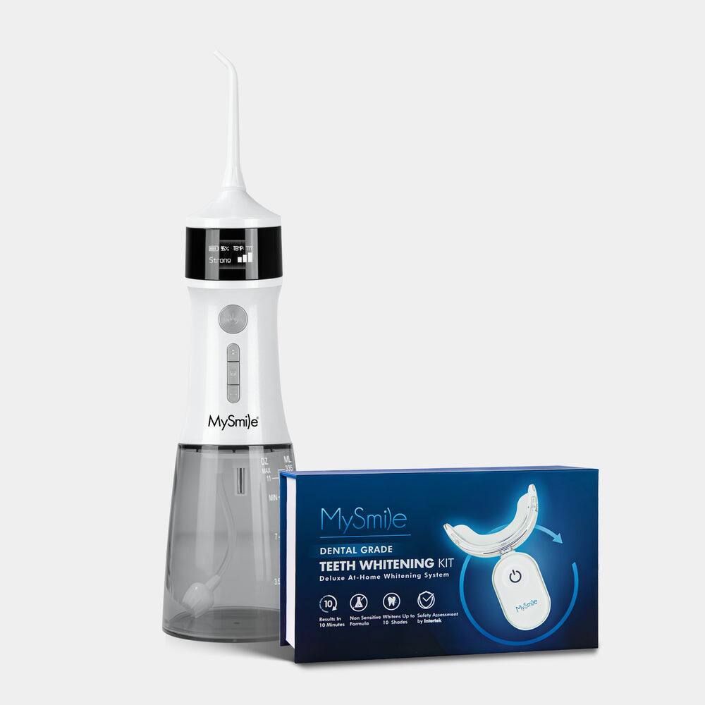 MySmile - Everyday Smile Bundle - Water Flosser and Teeth Whitening Kit - White price history on PriceWatchPro