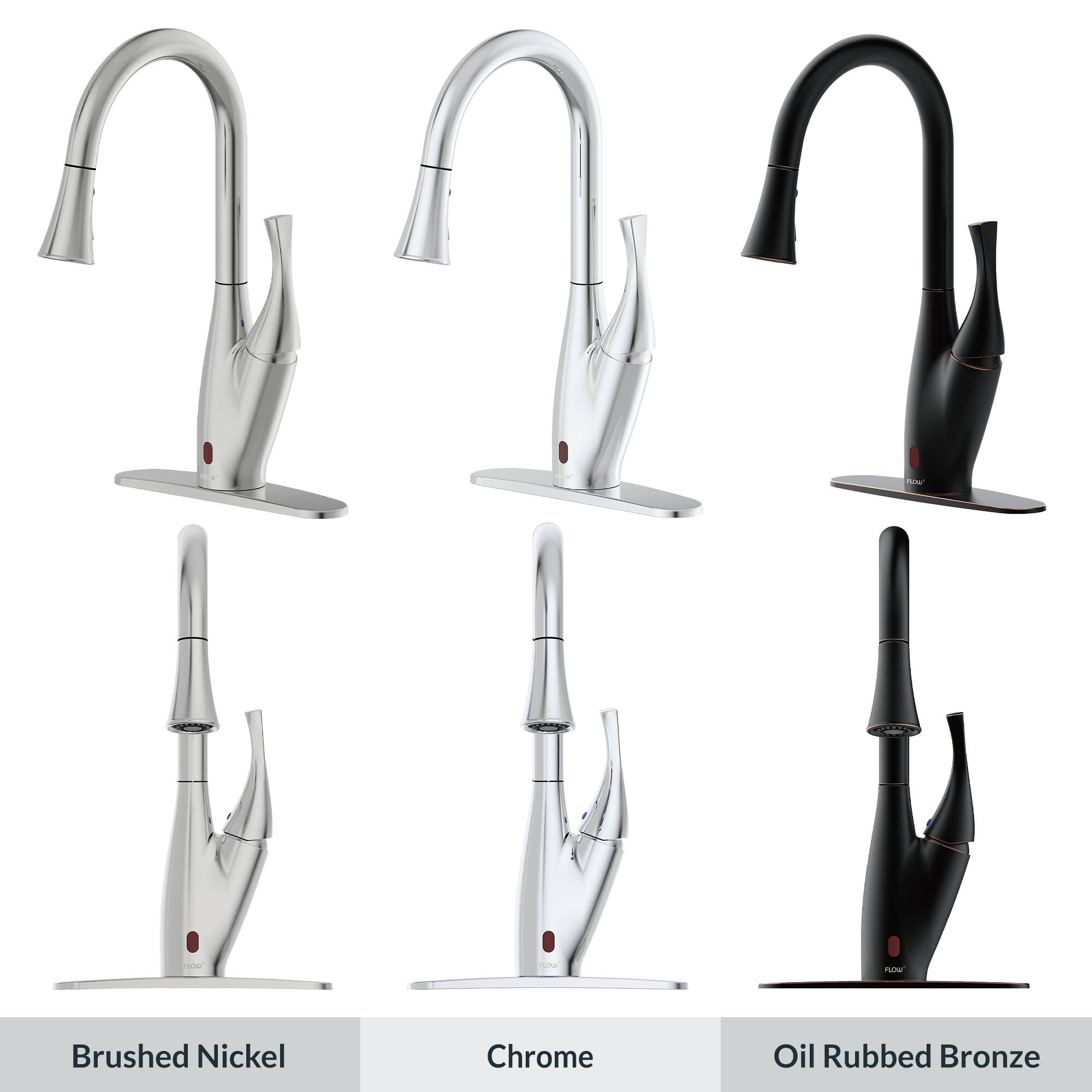 Brushed Nickel  
Chrome  
Oil Rubbed Bronze