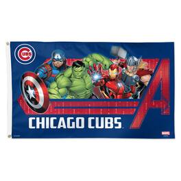 WinCraft - Chicago Cubs 3' x 5' Single-Sided Deluxe Avengers Flag - Multicolor