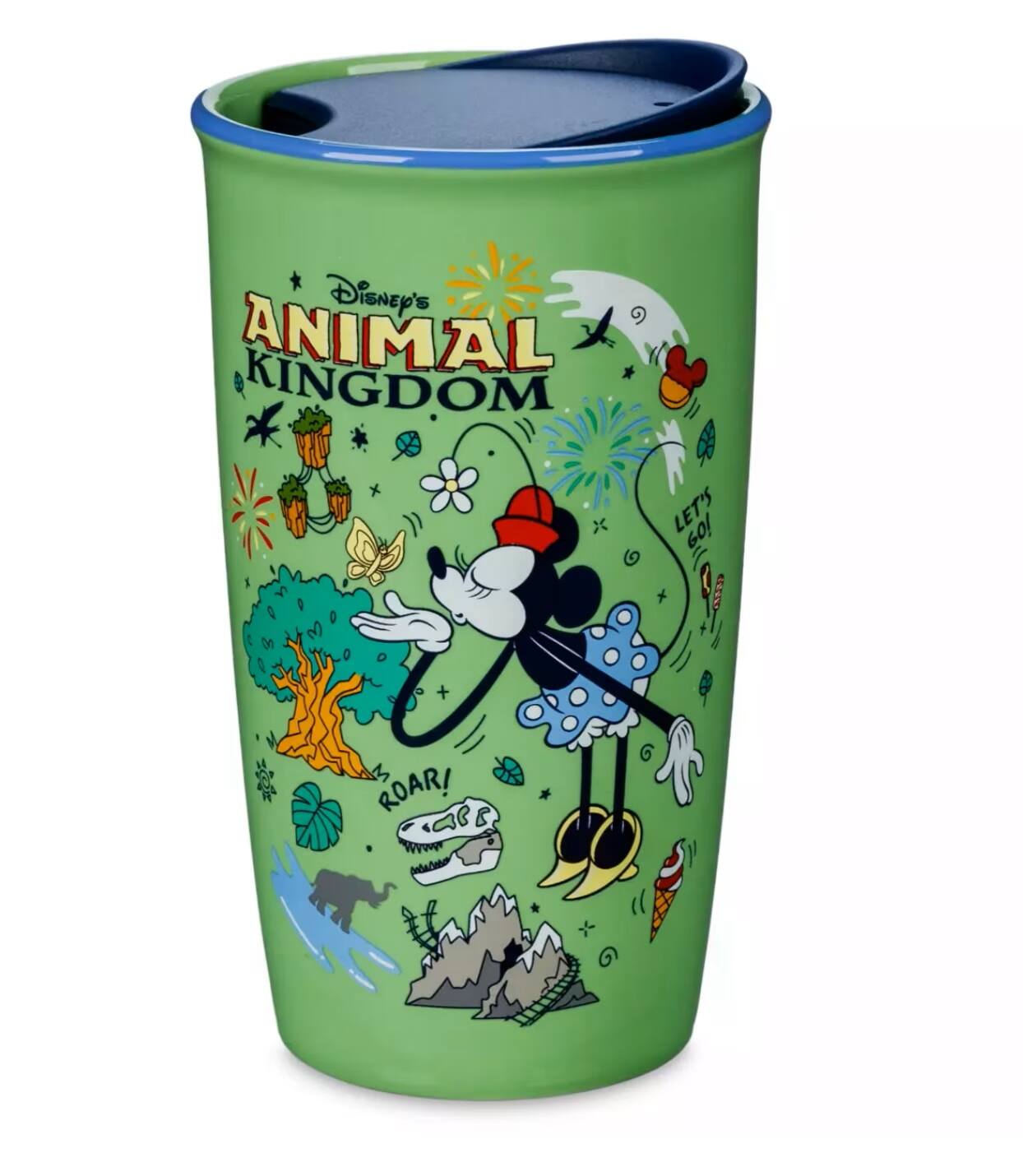 Disney - Animal Kingdom Minnie Mouse Ceramic Starbucks Tumbler - Green