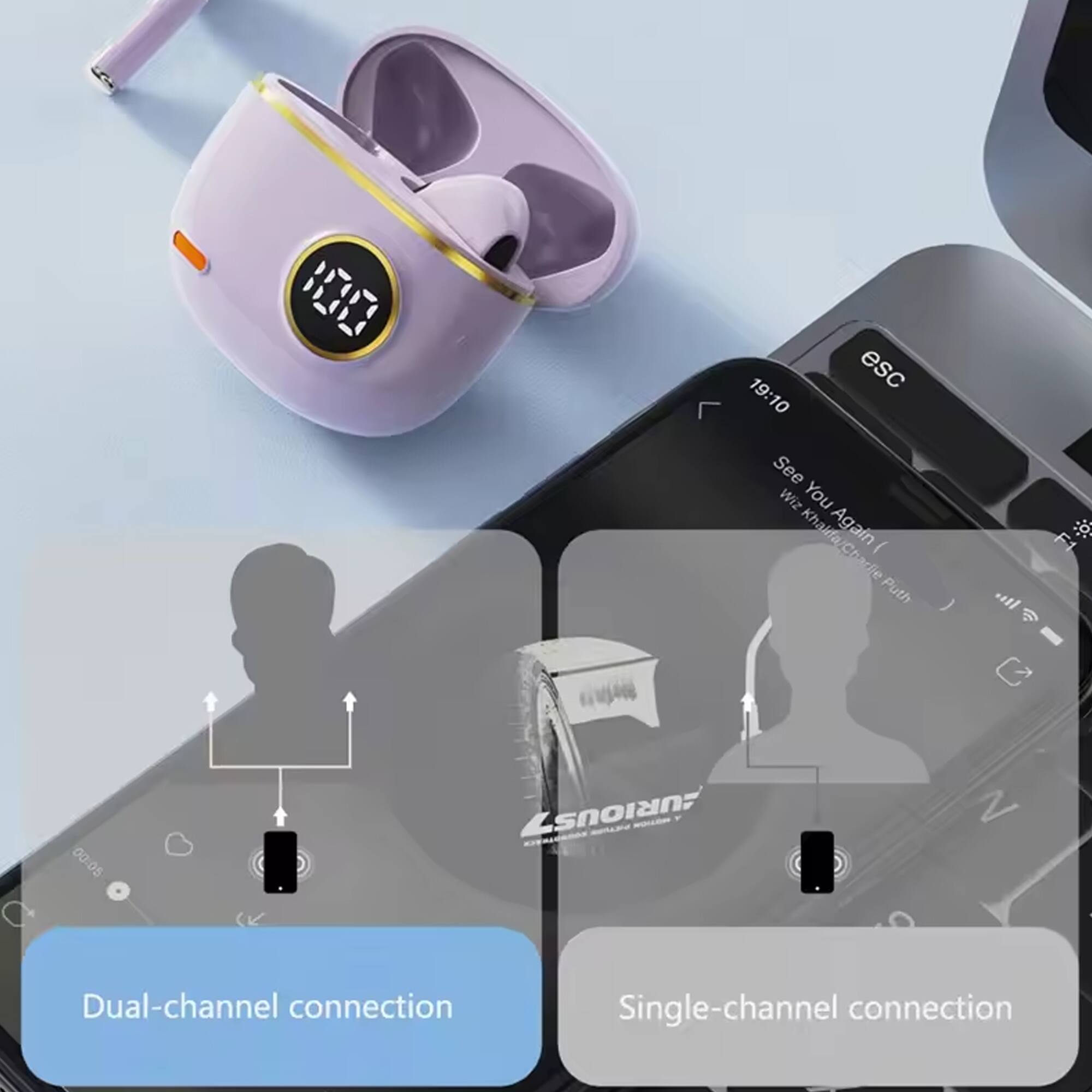 esc 19:10 See You Again  
Wiz Khaifa/Charlie Puth  
00:05  
AURIOUST  
Dual-channel connection  
Single-channel connection