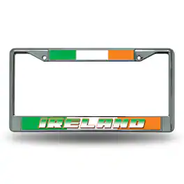 Rico Industries - Ireland National Soccer Team - World Cup Chrome Metal License Plate Frame - Multi
