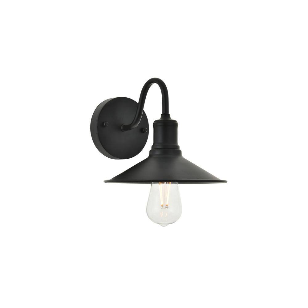 Alt View 8. Living District - Etude 1 light black Wall Sconce - Black.