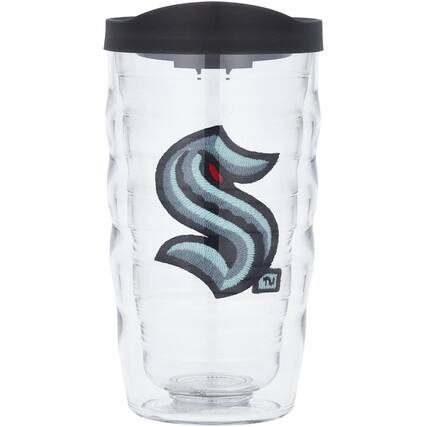 Front. Tervis - Seattle Kraken 10oz. Emblem Classic Wavy Tumbler - Multicolor.