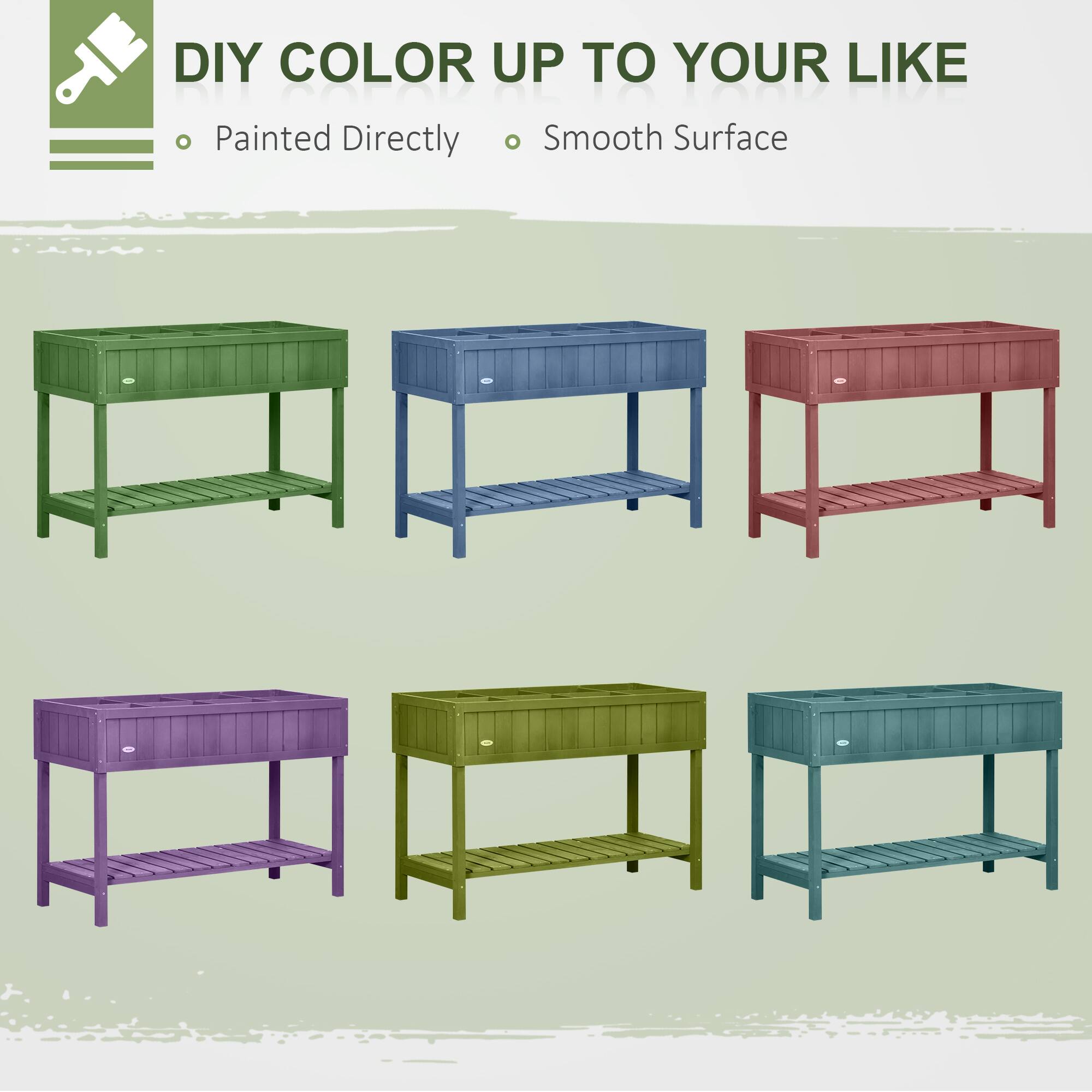 DIY COLOR UP TO YOUR LIKE  
• Painted Directly  
• Smooth Surface