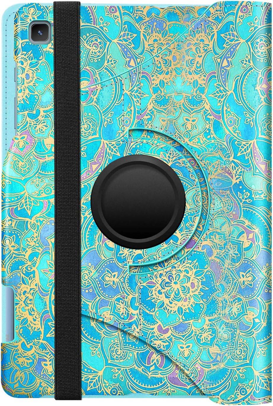Alt View 4. Fintie - Rotating Case for Samsung Galaxy Tab S6 Lite 10.4 Inch 2024/2022/2020, 360° Swiveling Stand Shockproof Cover - Shades of Blue.