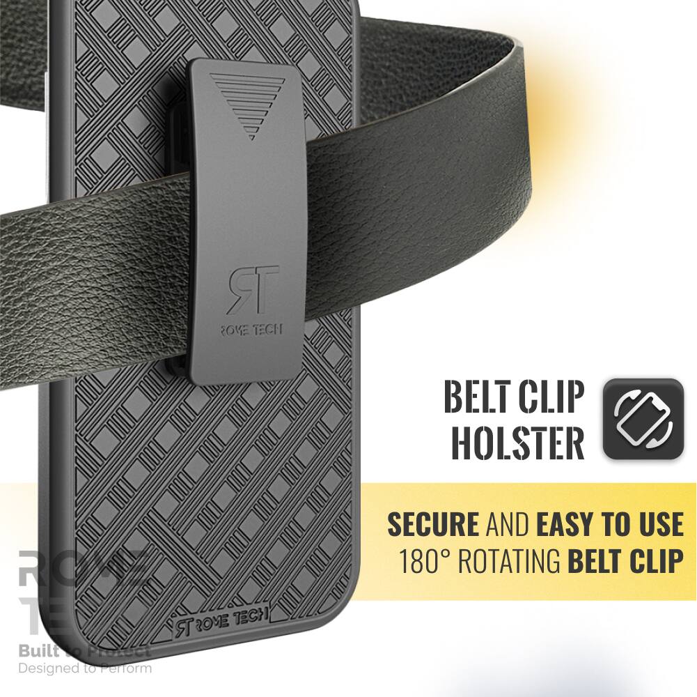 ROVE TECH  
BELT CLIP HOLSTER  

SECURE AND EASY TO USE  
180° ROTATING BELT CLIP  

Built to Perform  
Designed to Perform
