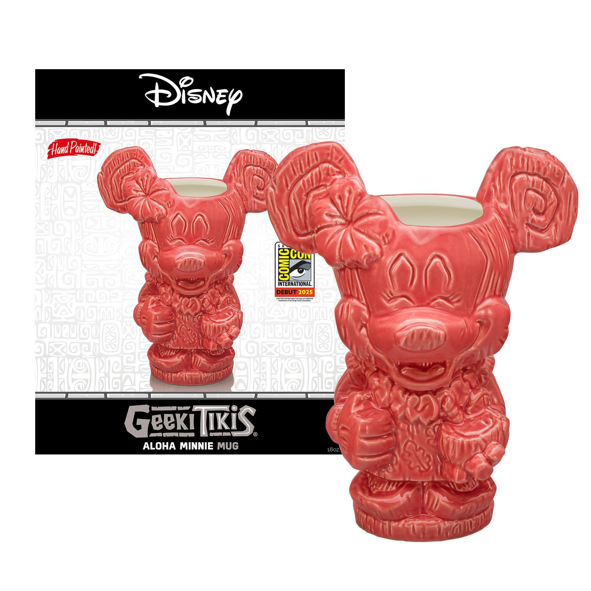Hand Painted! Disney CON COMIC INTERNATIONAL DEBUT 2025 - Geeki Tikis. ALOHA MINNIE MUG