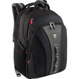 SwissGear - Wenger LEGACY Carrying Case (Backpack) for 16" Notebook - Gray - Checkpoint Friendly - Handle, Shoulder Strap - 18" - Charcoal Gray