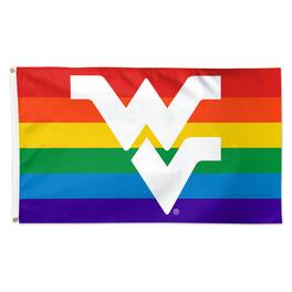 WinCraft - West Virginia Mountaineers 3' x 5' Single-Sided Deluxe Team Pride Flag - Multicolor