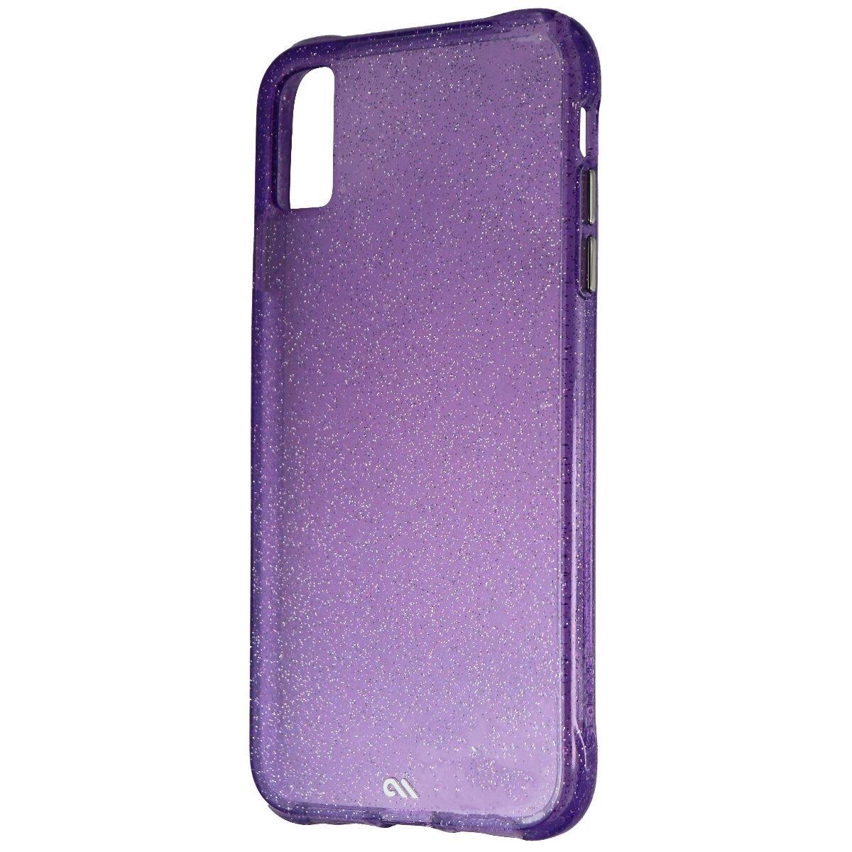 Front. Case-Mate - Case-Mate Sheer Crystal Hard Case for Apple iPhone Xs Max - Crystal Purple - Purple.