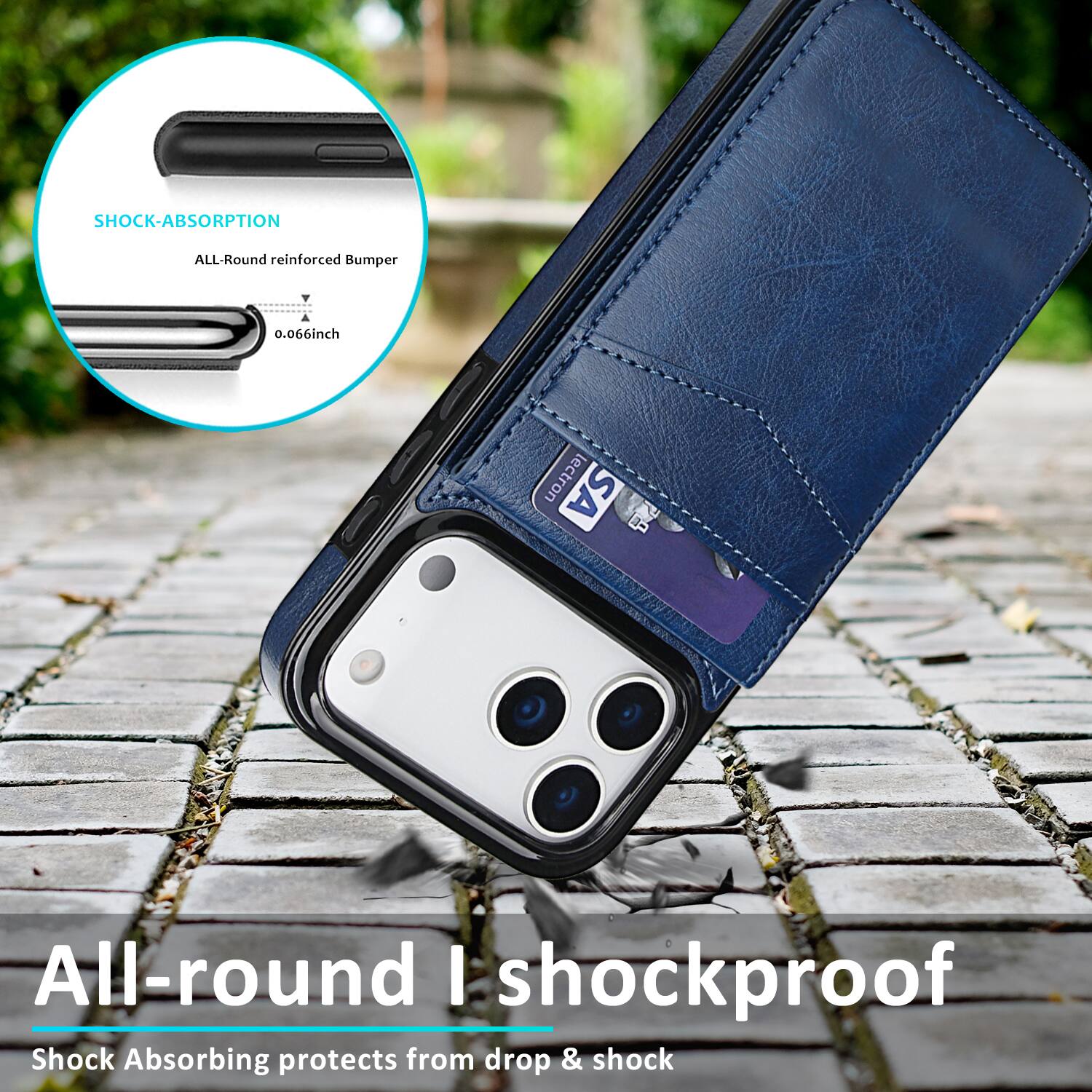 SHOCK-ABSORPTION  
ALL-Round reinforced Bumper  
0.066inch  
All-round I shockproof  
Shock Absorbing protects from drop & shock