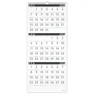 DEC 2025
1 2 3 4 5 6
7 8 9 10 11 12 13
14 15 16 17 18 19 20
21 22 23 24 25 26 27
28 29 30 31
JAN 2026
1 2 3
4 5 6 7 8 9 10
11 12 13 14 15 16 17
18 19 20 21 22 23 24
25 26 27 28 29 30 31
FEB 2026
1 2 3 4 5
6 7 8 9 10 11 12
13 14 15 16 17 18 19
20 21 22 23 24 25