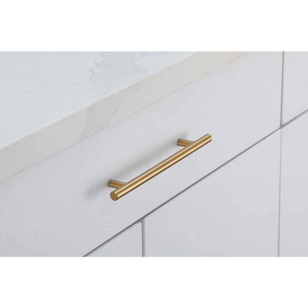 Alt View 1. Elegant Decor - Quinn 6-5/16" Center to Center Brass Bar Pull Multipack (set of 10) - Brass.