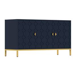 Boyel Living - Freestanding Storage Cabinet 3-Door Accent Cabinet - Navy