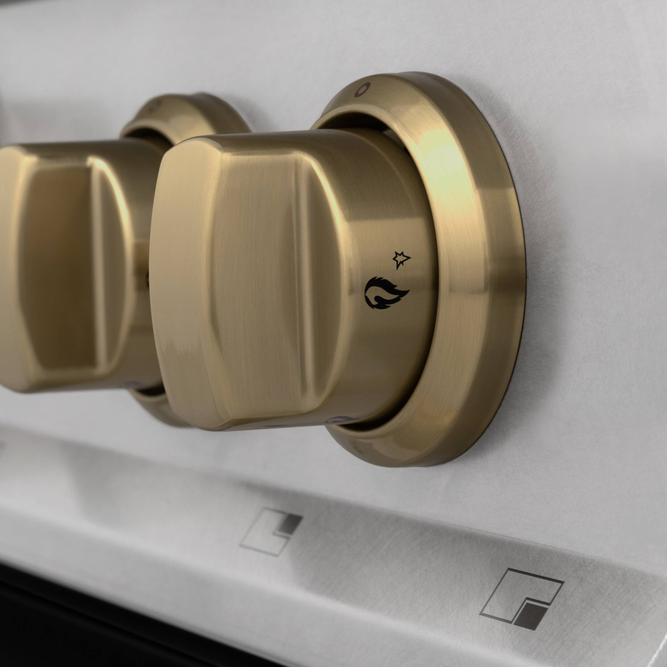 Alt View 8. ZLINE - ZLINE Autograph 48 in. Legacy Dual Fuel Range in Satin Steel w/ Black & Bronze Accents (RASZ-BLM-48-CB) - Black Matte.