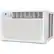 Left. Keystone - 1,500 Sq. Ft. 24,000 BTU Window Air Conditioner with Supplemental Heat - White.