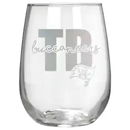 Great American Products - Tampa Bay Buccaneers Etched 17oz. City Stemless Wine Glass - Multicolor