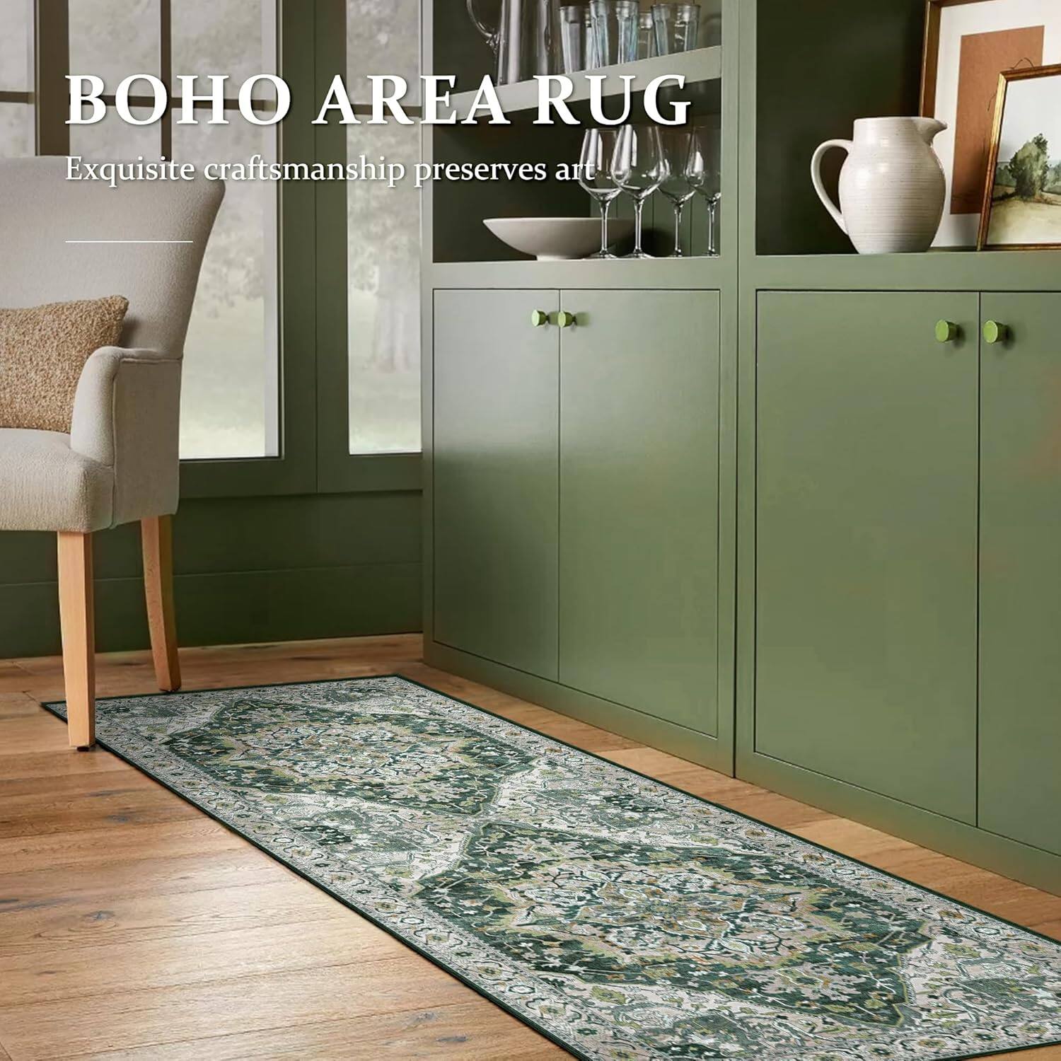 BOHO AREA RUG  
Exquisite craftsmanship preserves art