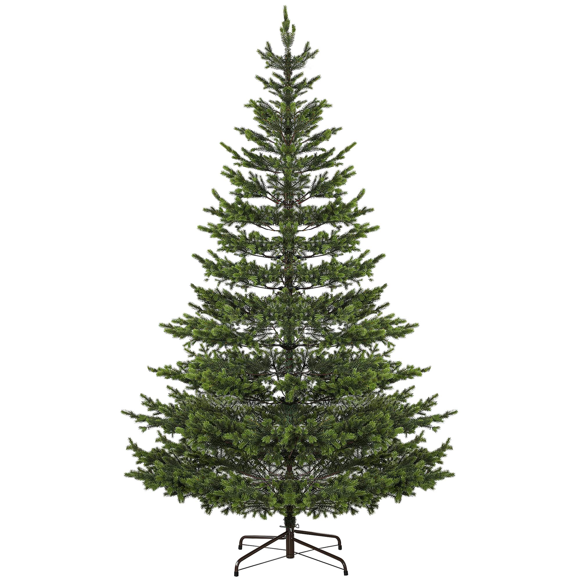 Homcom - 9ft Sparse Realistic Cedar Artificial Christmas Tree, 4306 Tips Hinged - Green