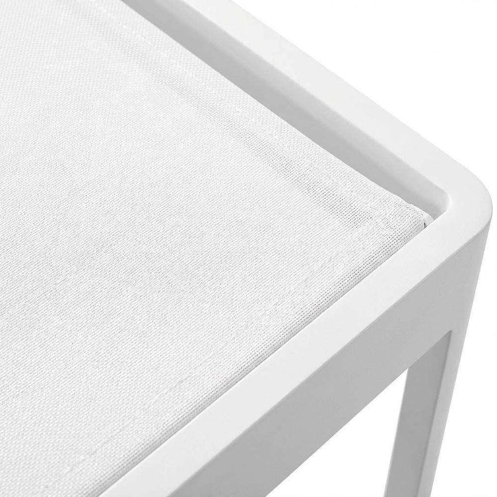 Alt View 1. Outdoor Escape - Outdoor Lounge Furniture Set In Durable Aluminum With Comfortable Seating - White.