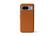 Angle. Bellroy - Pixel 8 Leather Phone Case - Terracotta.