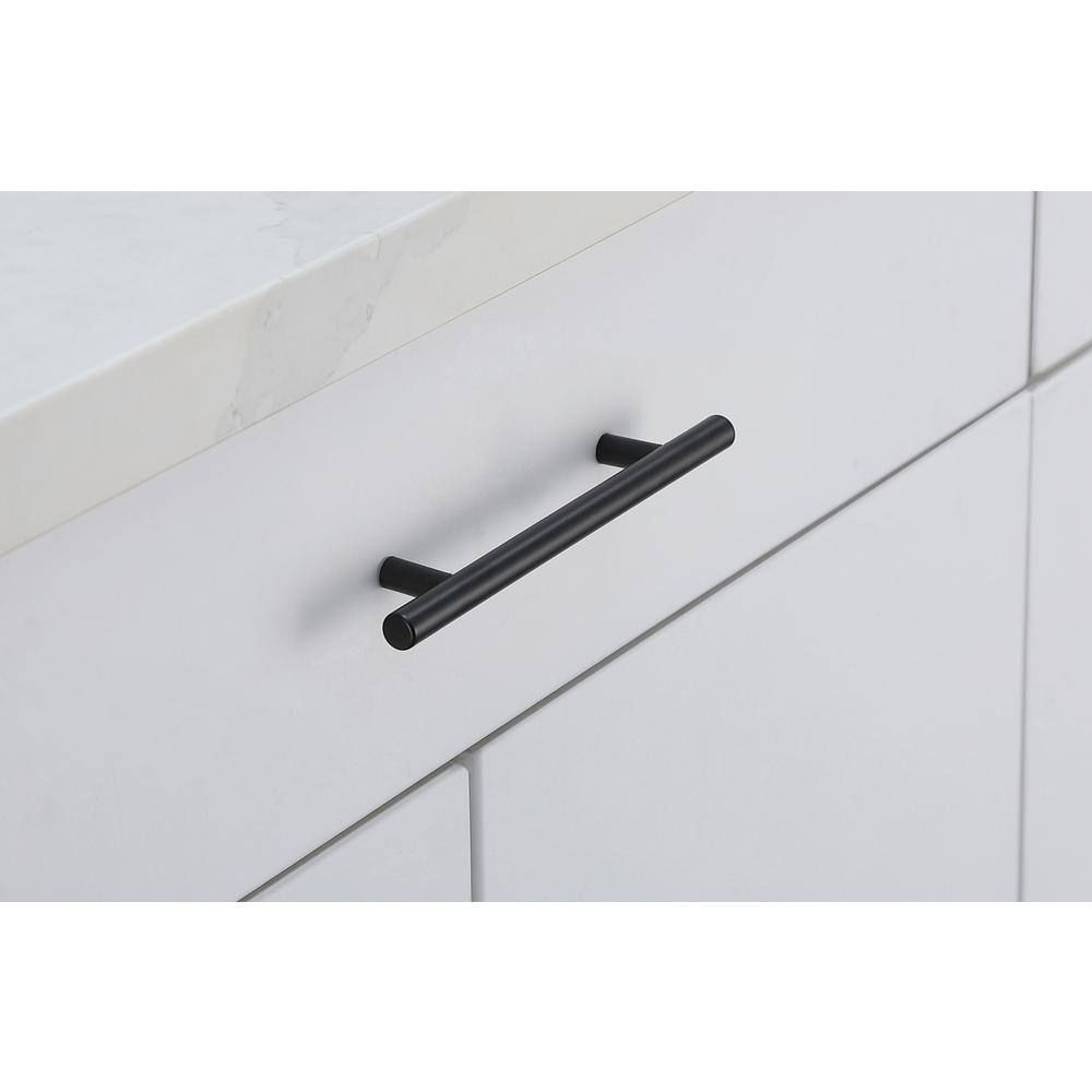 Alt View 1. Elegant Decor - Quinn 5" Center to Center Matte Black Bar Pull Multipack (set of 10) - Matte Black.